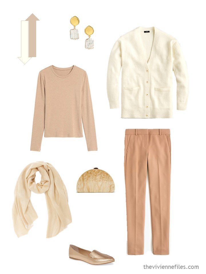 Me encanta, pero ¿me lo pondré? Cárdigan color marfil - The Vivienne Files Me encanta, pero ¿lo usaré? Cárdigan marfil - Archivos de Vivienne - Conjunto de suéter beige