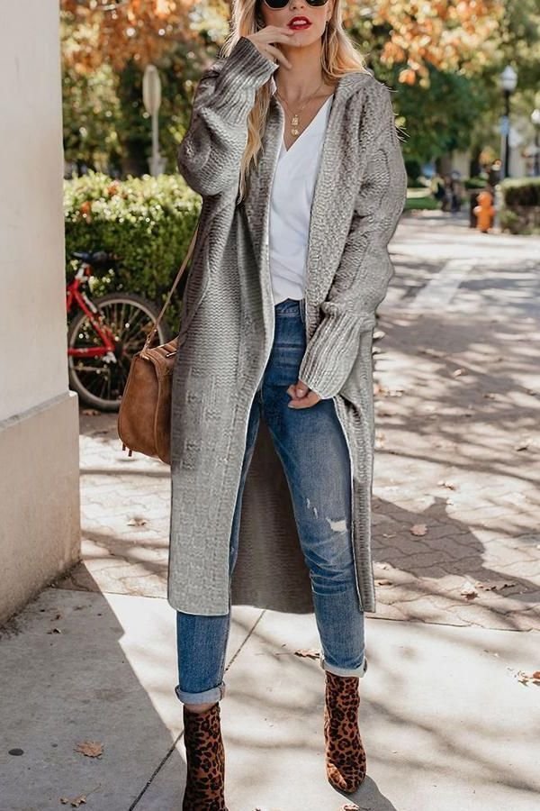 conjunto de cardigan bege