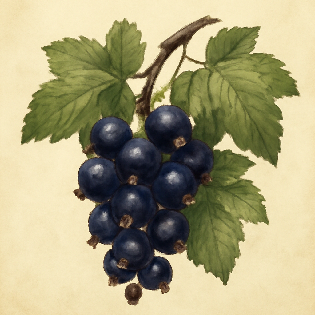 Blackcurrant illustration
