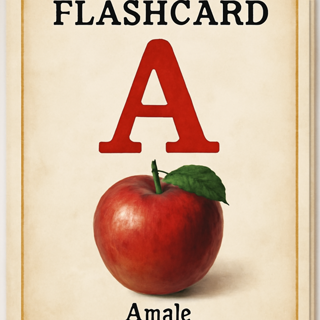 Flashcard illustration