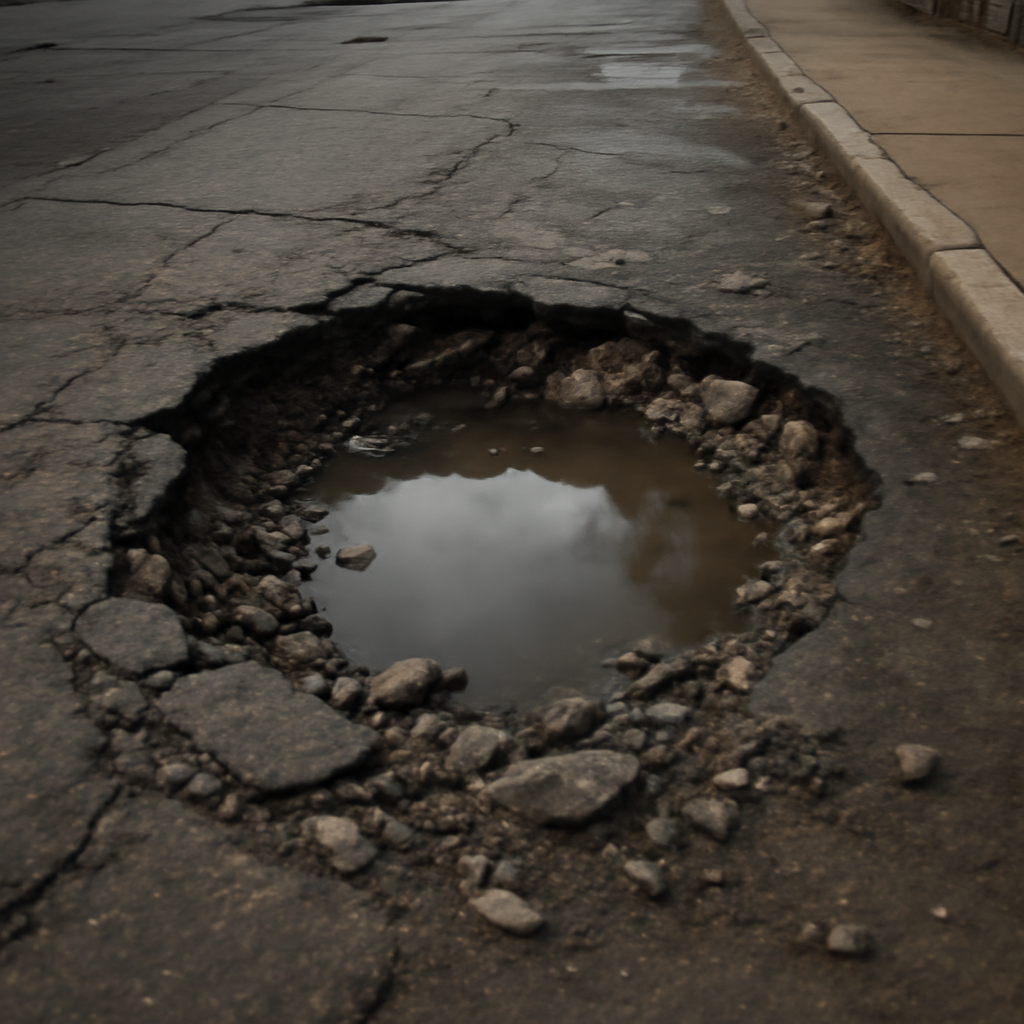 Pothole illustration