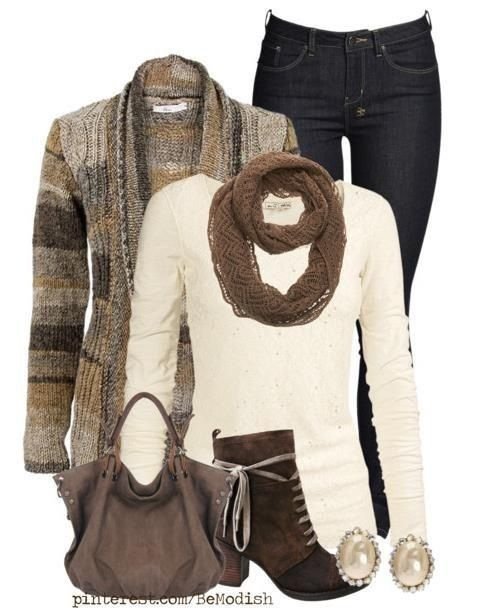 Fixar página Página de pin - look cardigan marrom