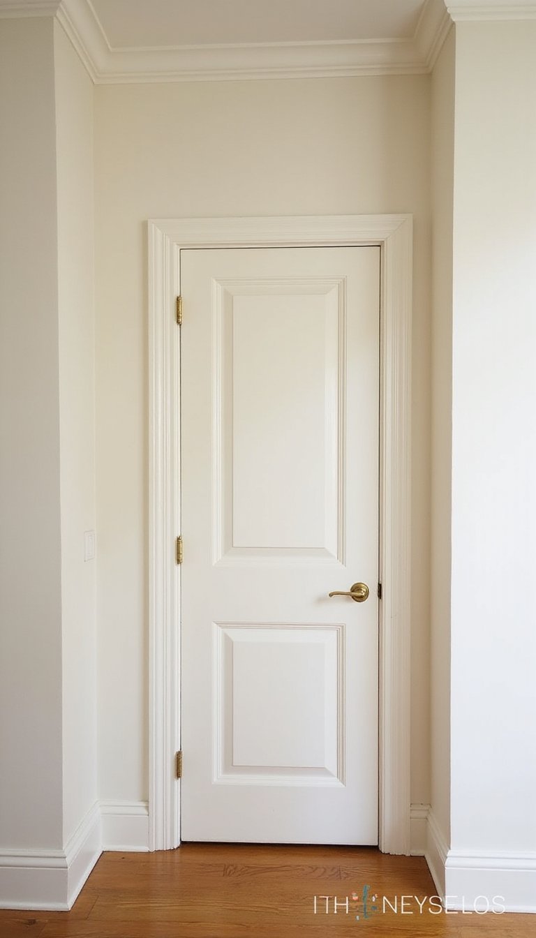 Add trim molding to plain doors and walls