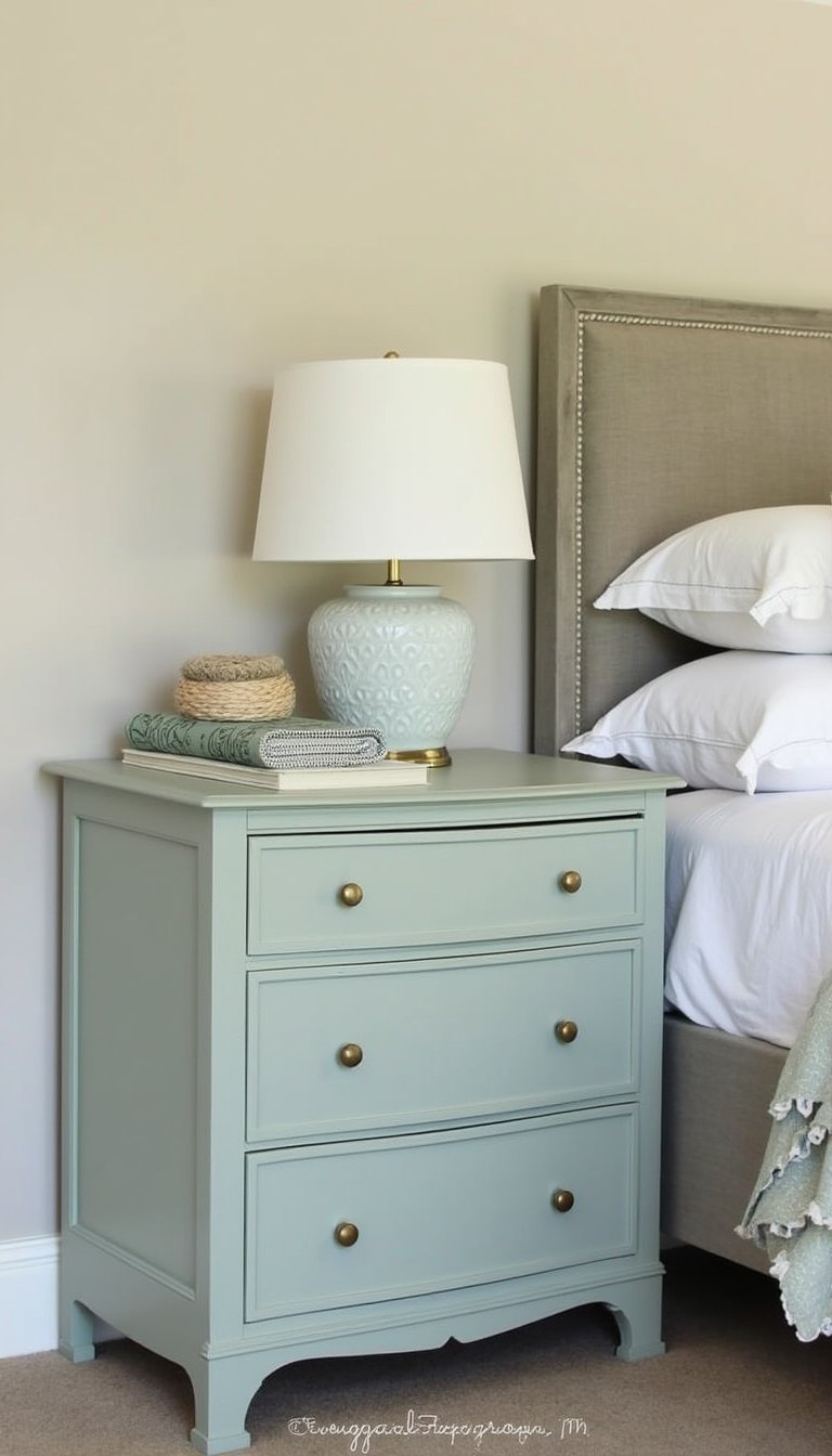 Refinish an old dresser with chalk-style paint