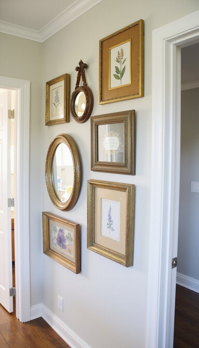 Thrifted frame gallery wall makeover