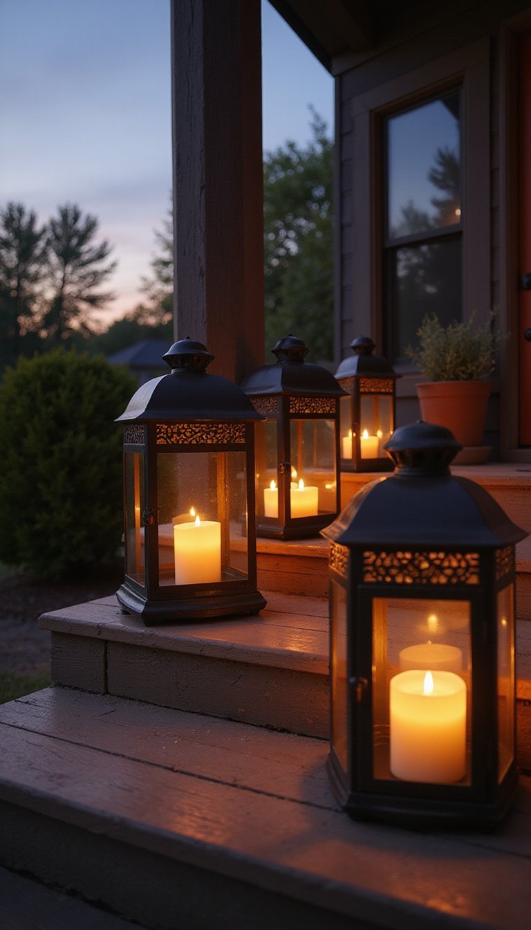 Lantern cluster for evening spring glow