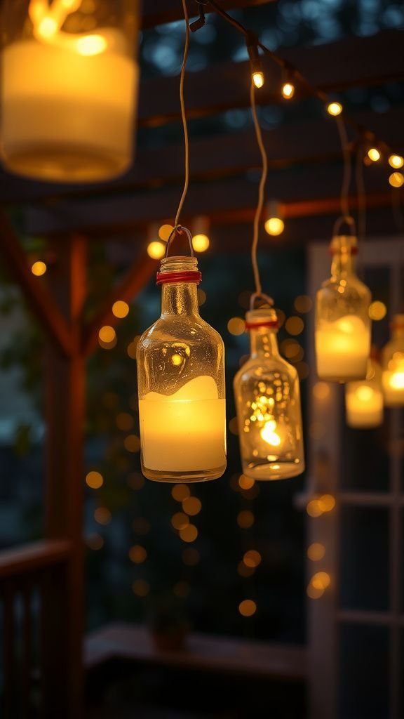 Fairy lanterns for soft evening patio glow