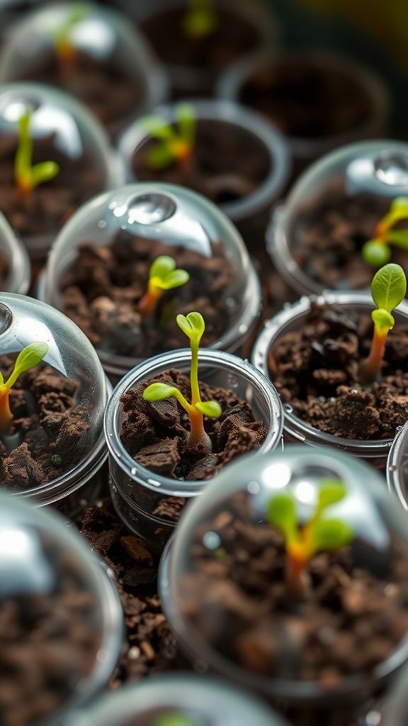 Seed starter pods that encourage tiny new life