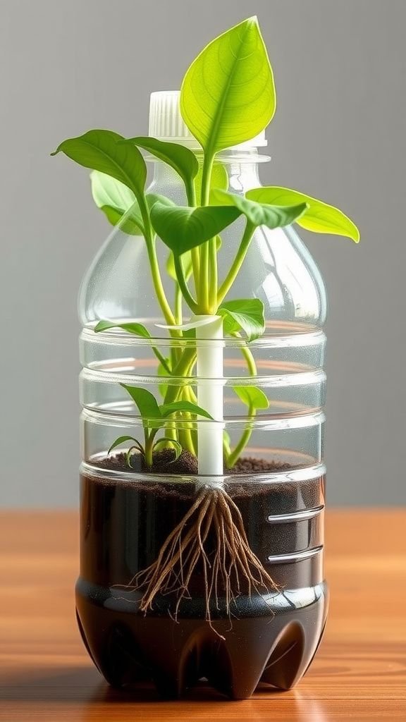Self-watering planter that stretches your watering routine