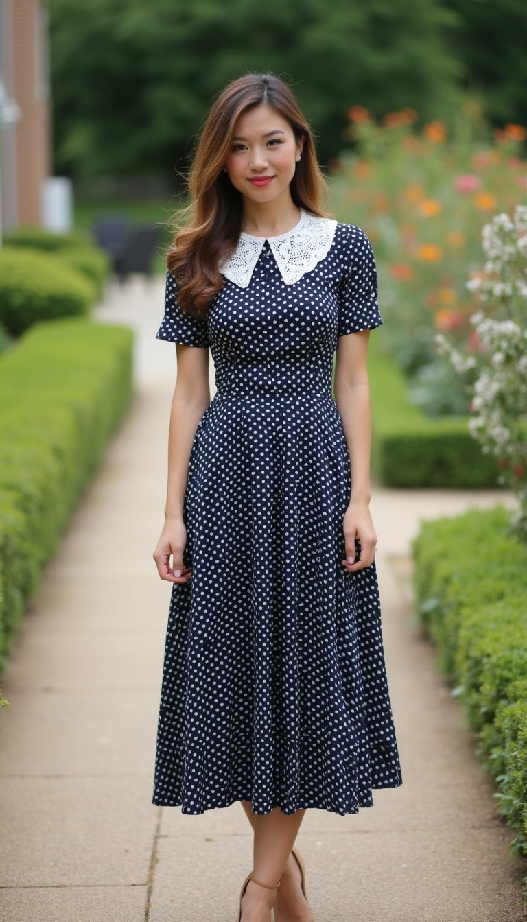 Polka Dot Tea Dress