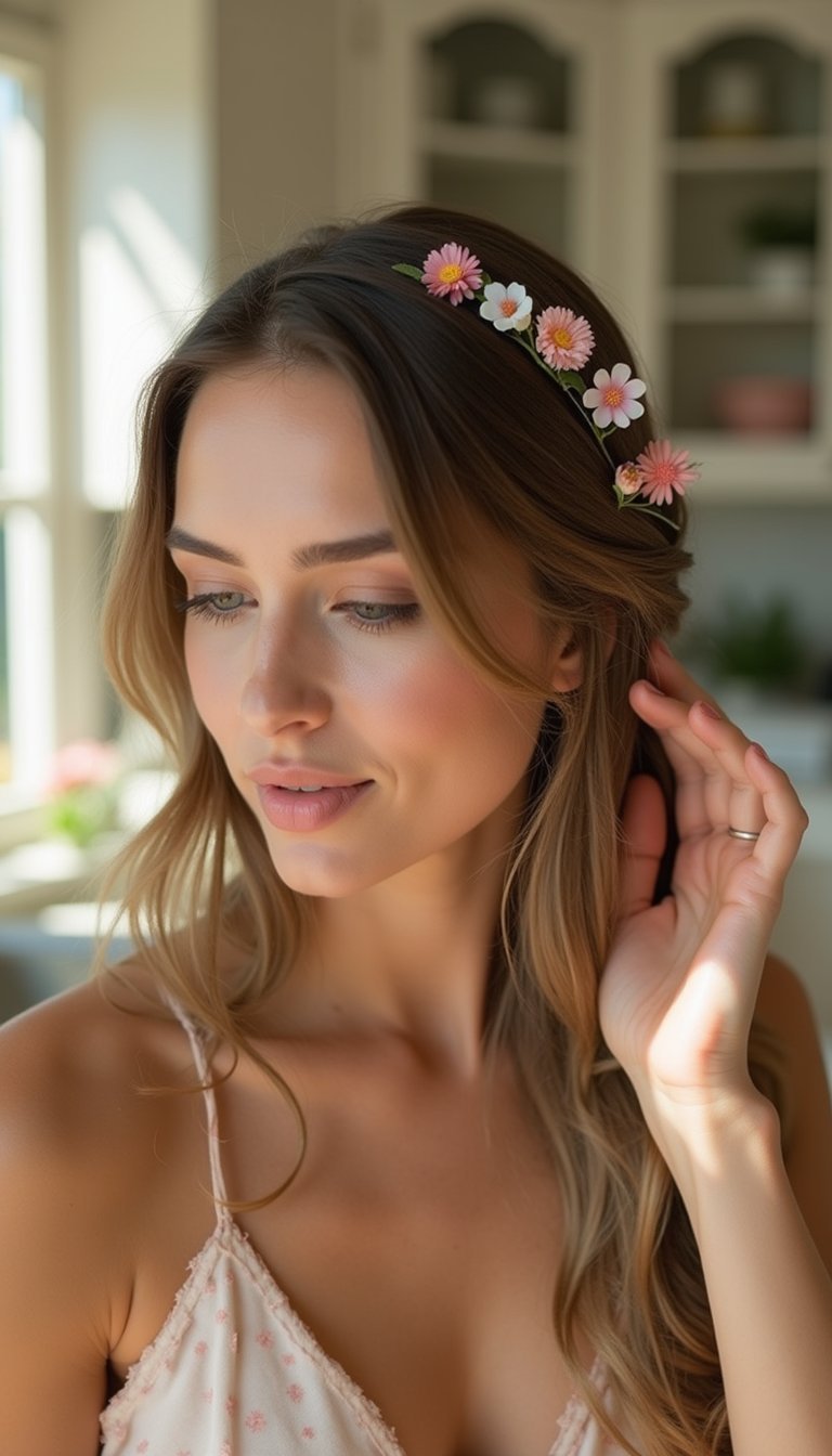 Floral Bobby Pin Scatter For Festive Hair