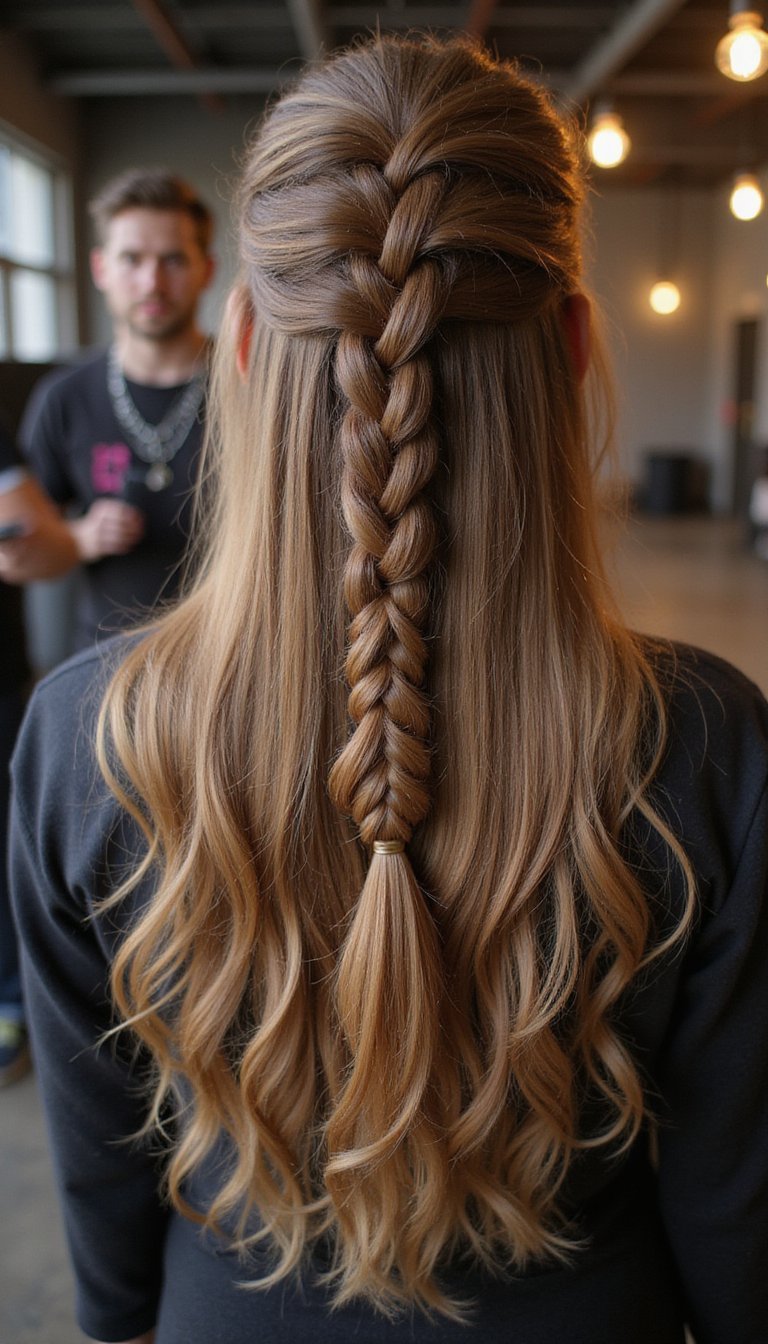 Inverted Dutch Braid For A Bold Edge