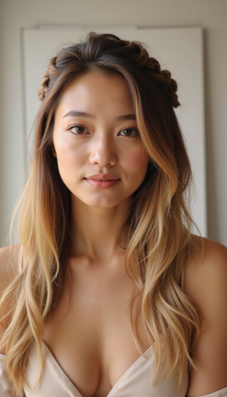 Rope Braid Accent Along The Hairline