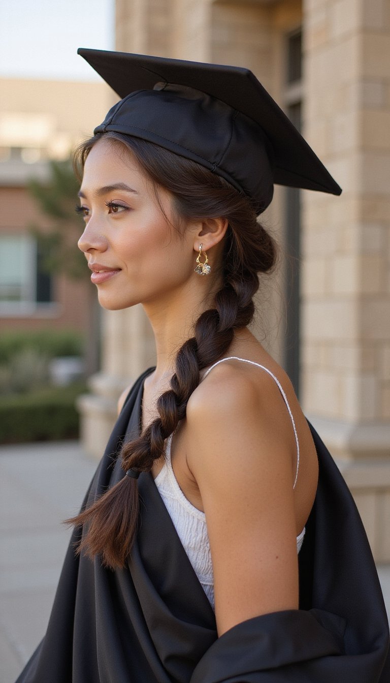 Low Fishtail Ponytail For Textured Elegance