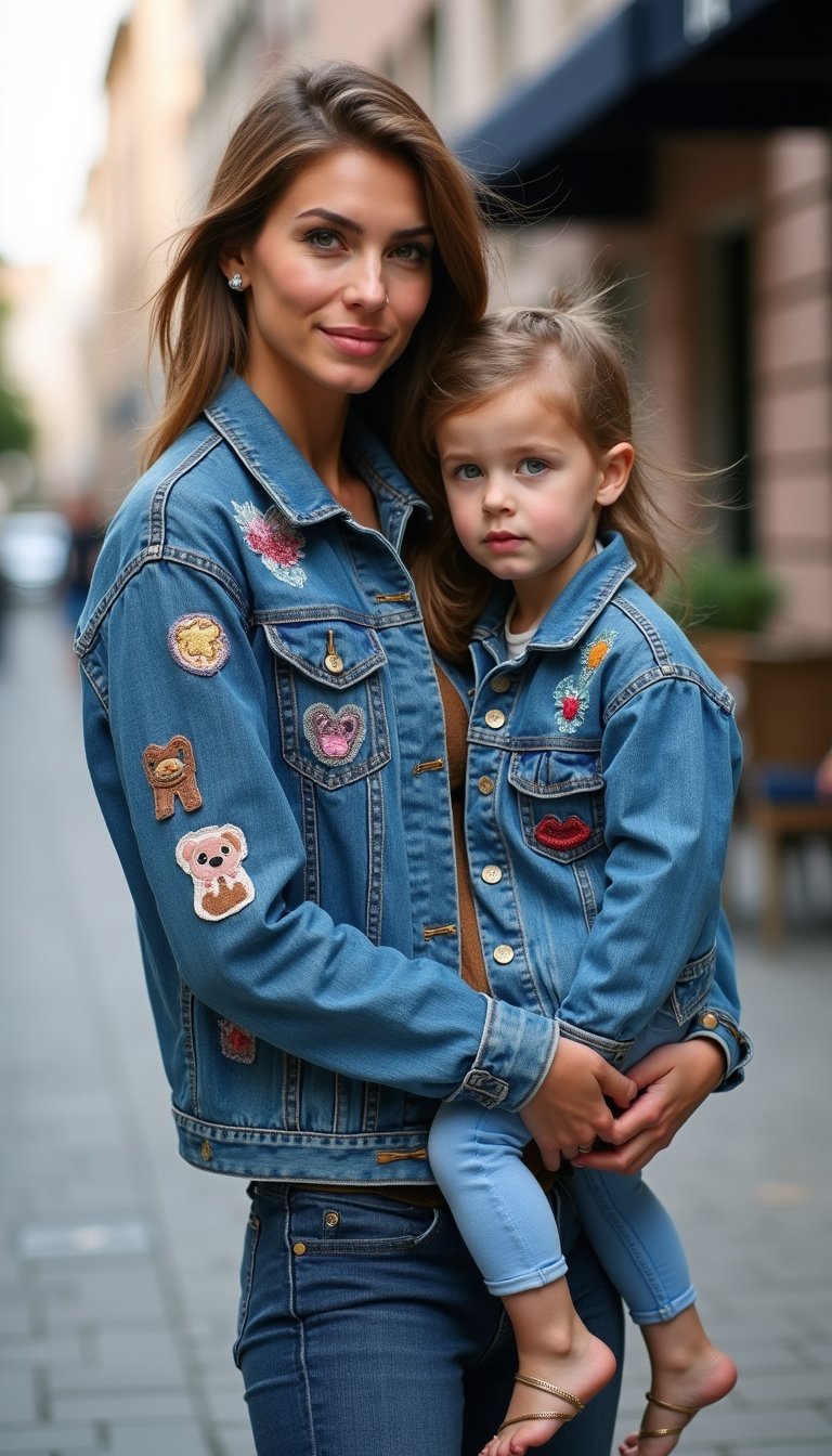 Matching Denim Jacket Duo