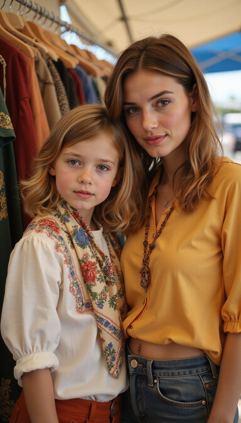 Vintage Scarf and Blouse Match