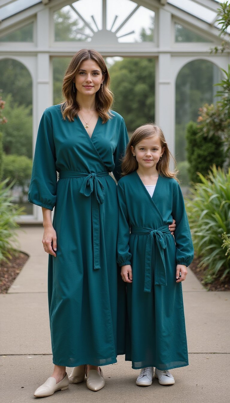 Wrap Dress and Mini Wrap Match