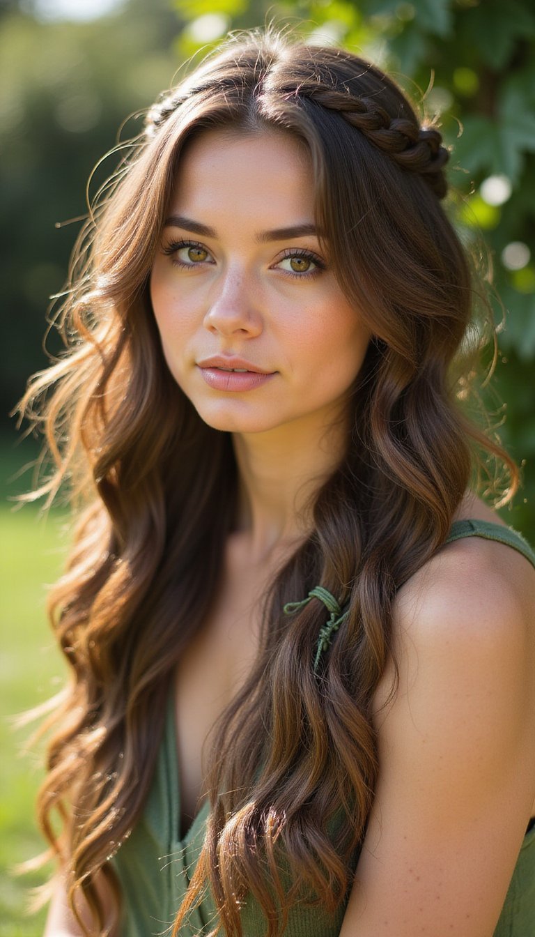 Celtic-Inspired Braids With Interwoven Green Thread