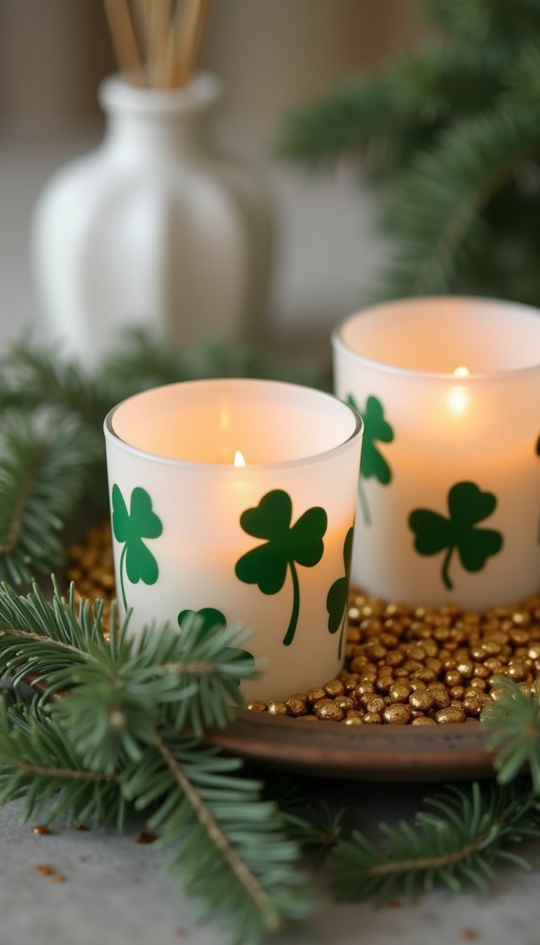 DIY clover candle clusters for cozy corners