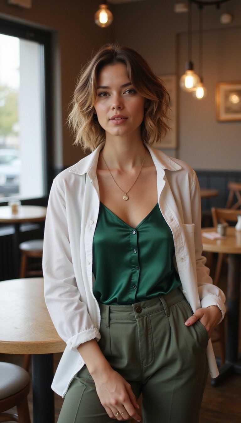 Layered Tank with Sheer Shirt