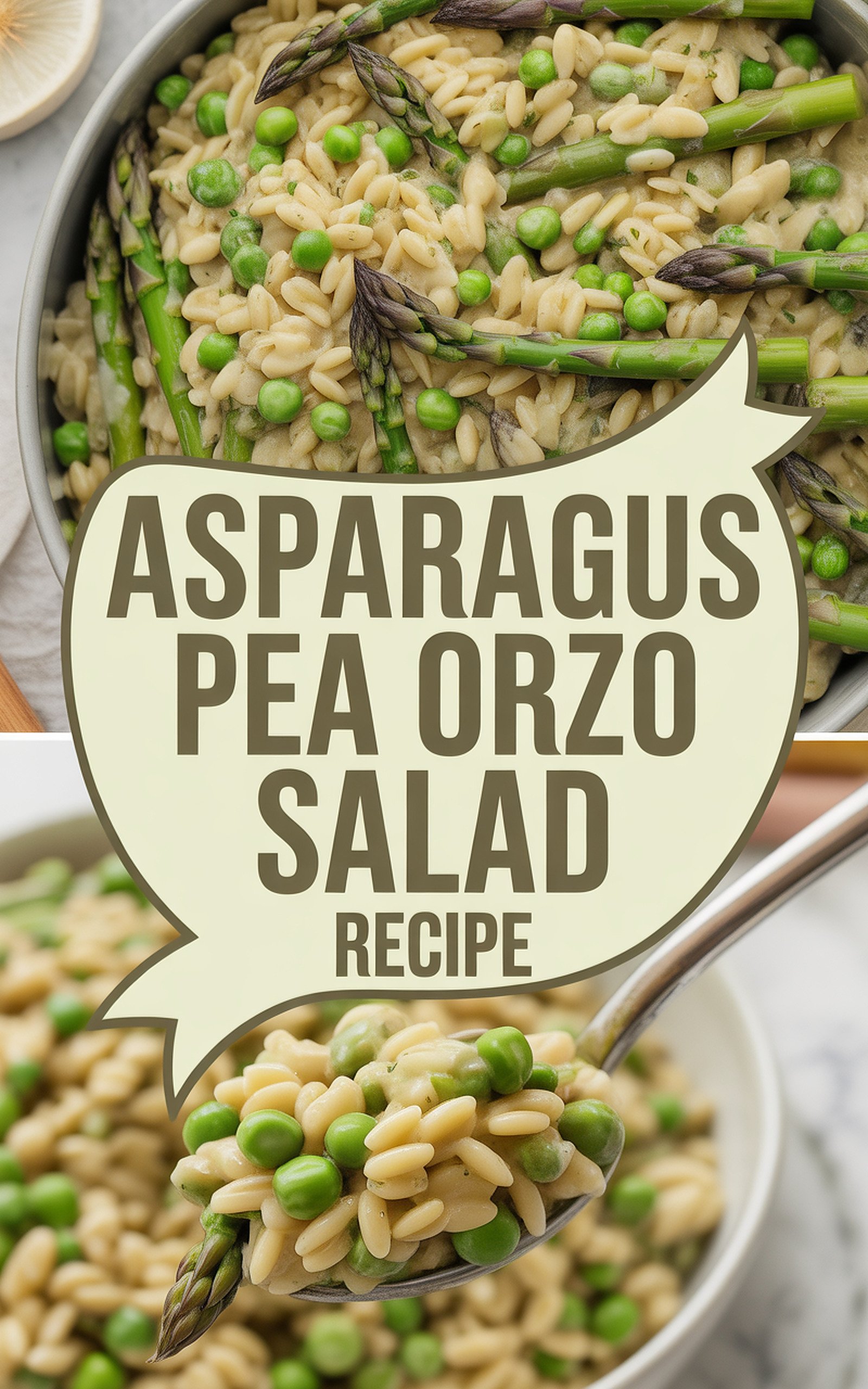 Asparagus Pea Orzo Salad Recipe recipe idea in stylish layout