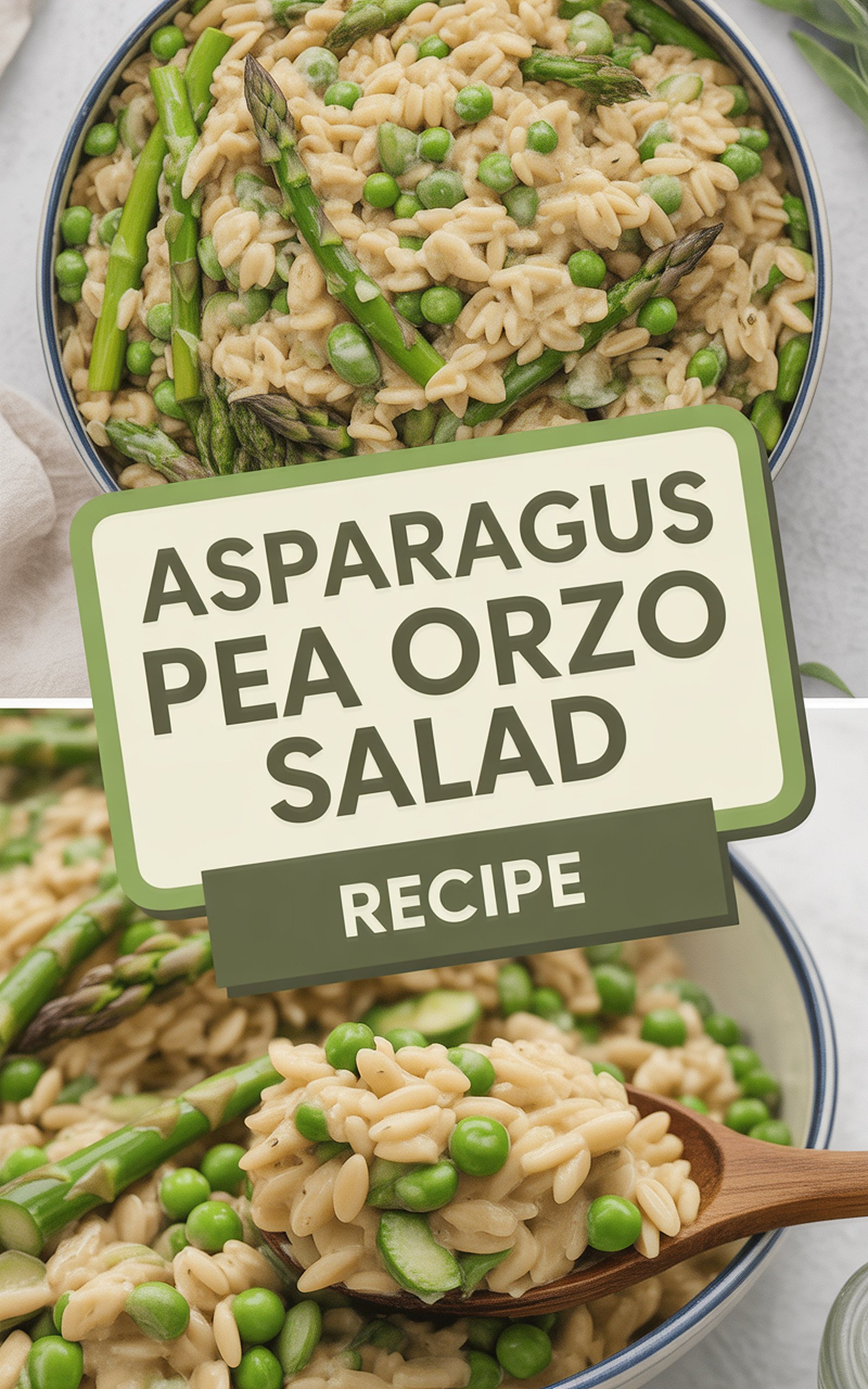 Asparagus Pea Orzo Salad Recipe recipe idea in stylish layout
