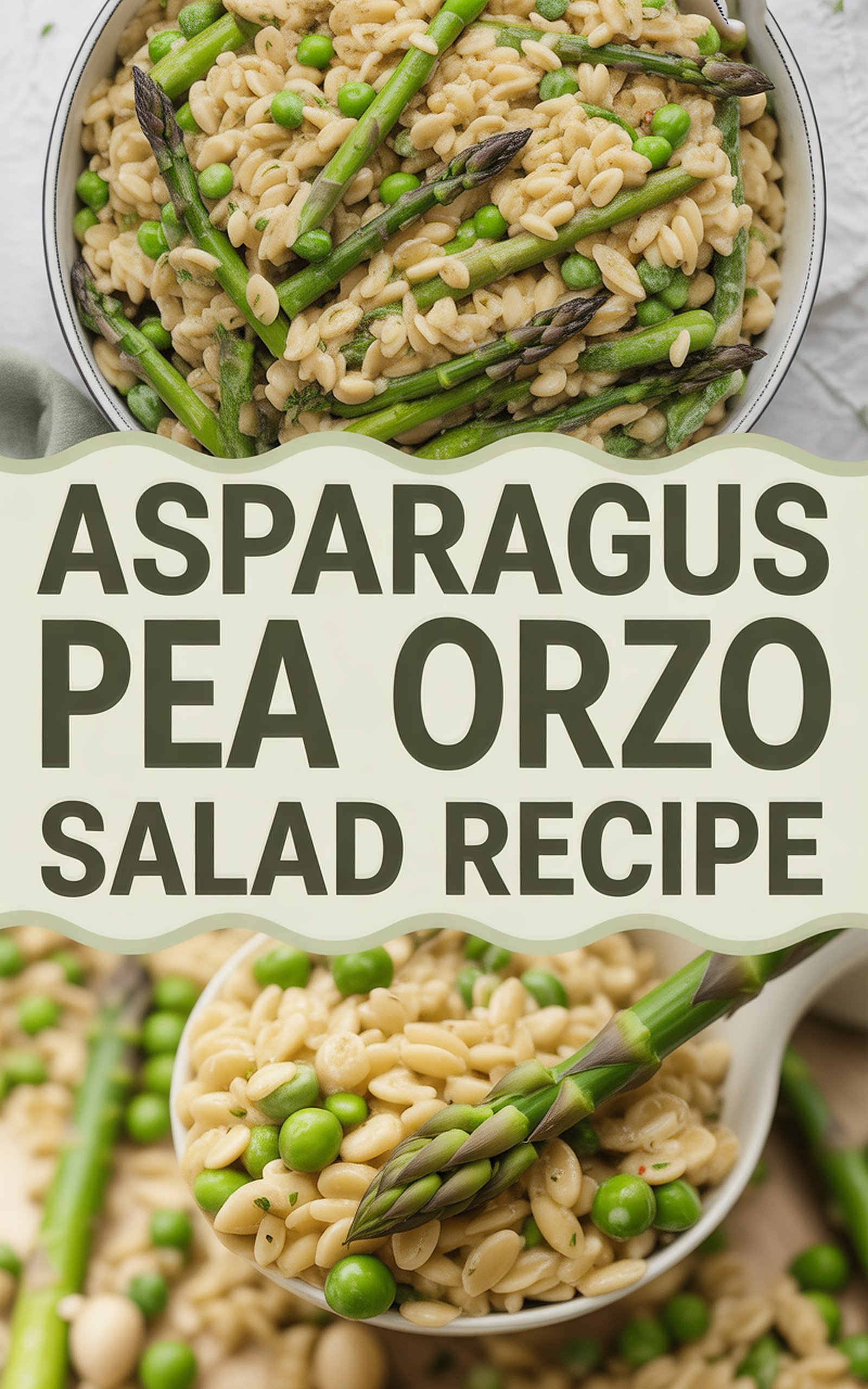 Asparagus Pea Orzo Salad Recipe recipe idea in stylish layout