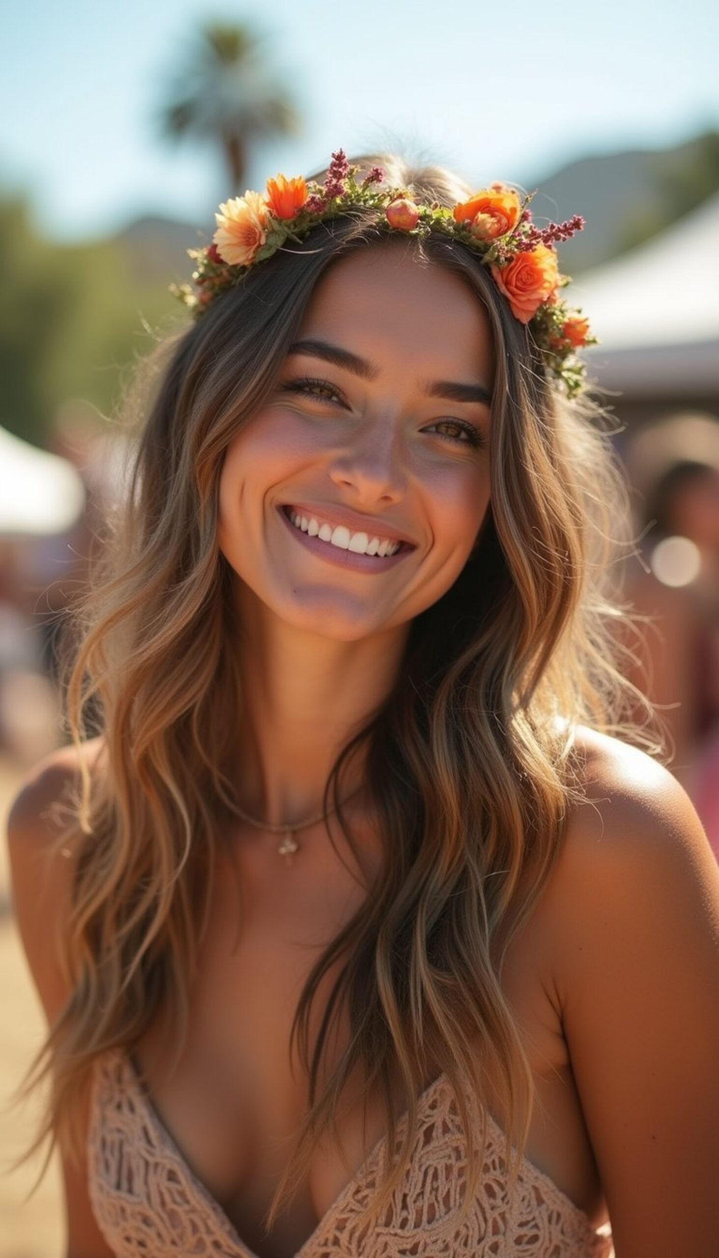 Boho Flower Crown Braided Halo Look