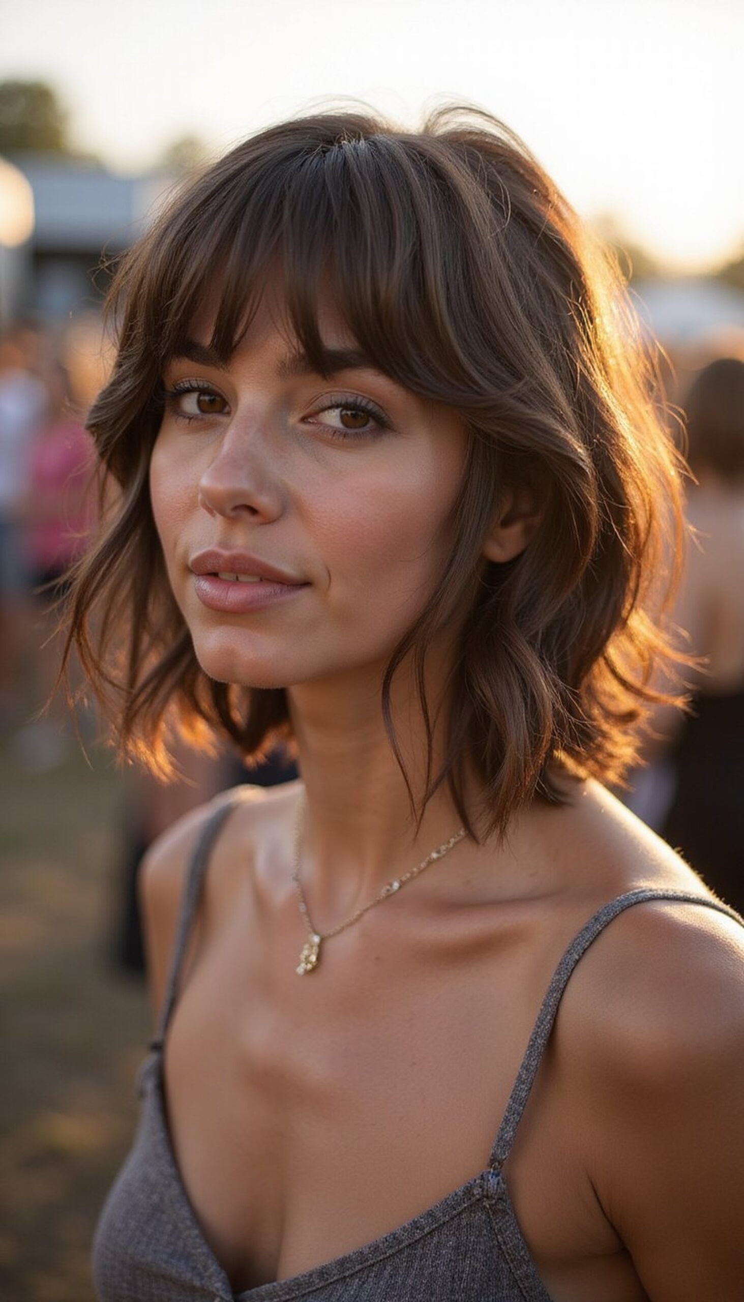 Textured Mullet With Feathered Festival Ends