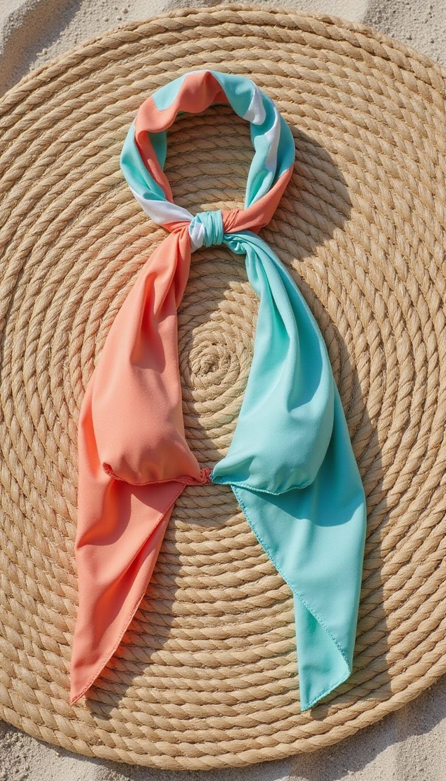 Scarf-top magic: five-minute halter from a square scarf