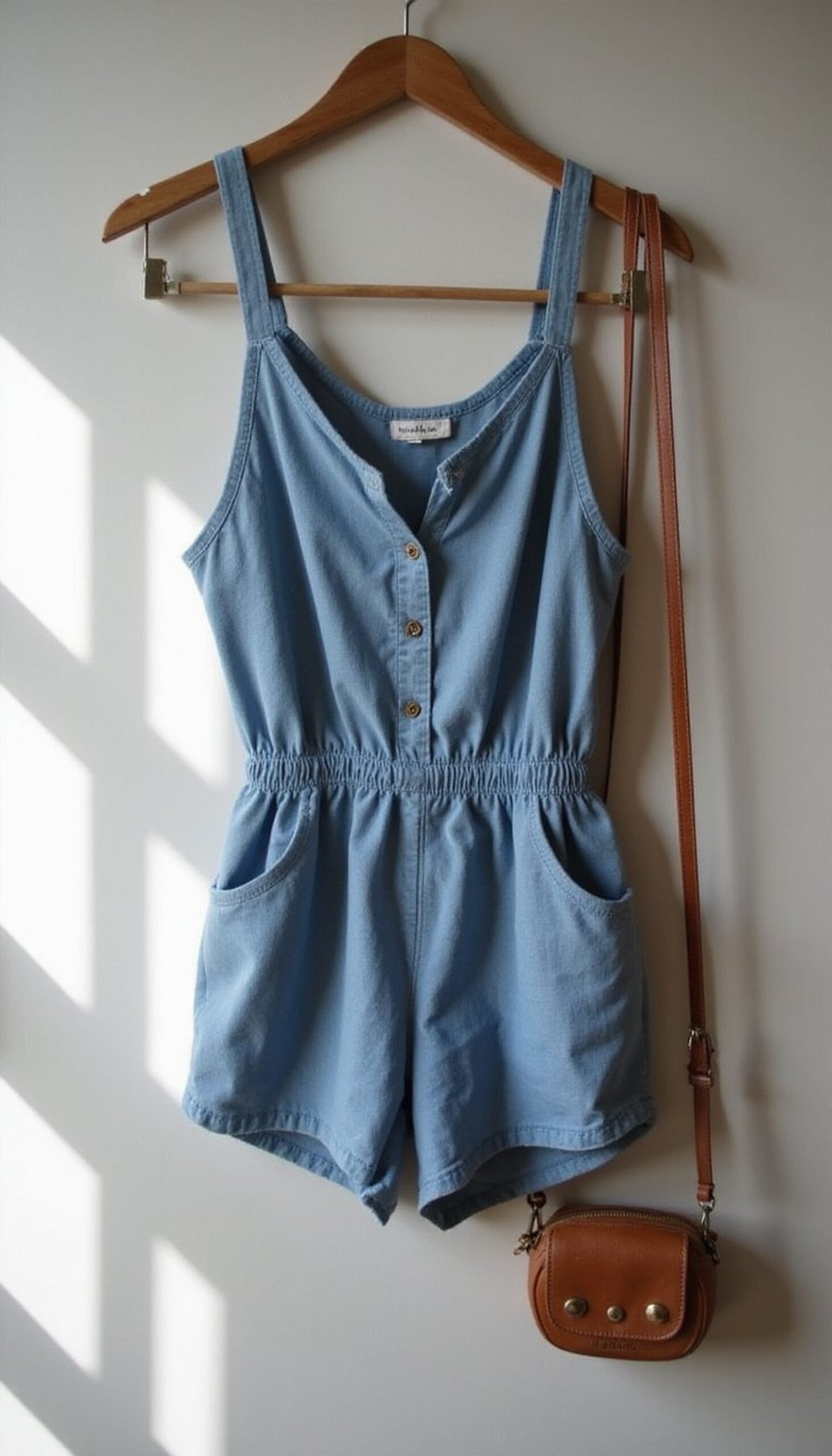 Convertible romper: a shirt and shorts in one
