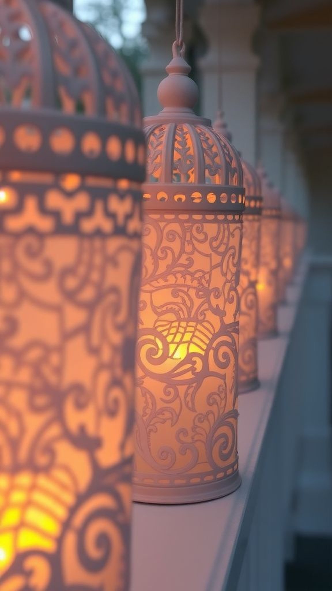 Lace lanterns for a soft, filtered glow