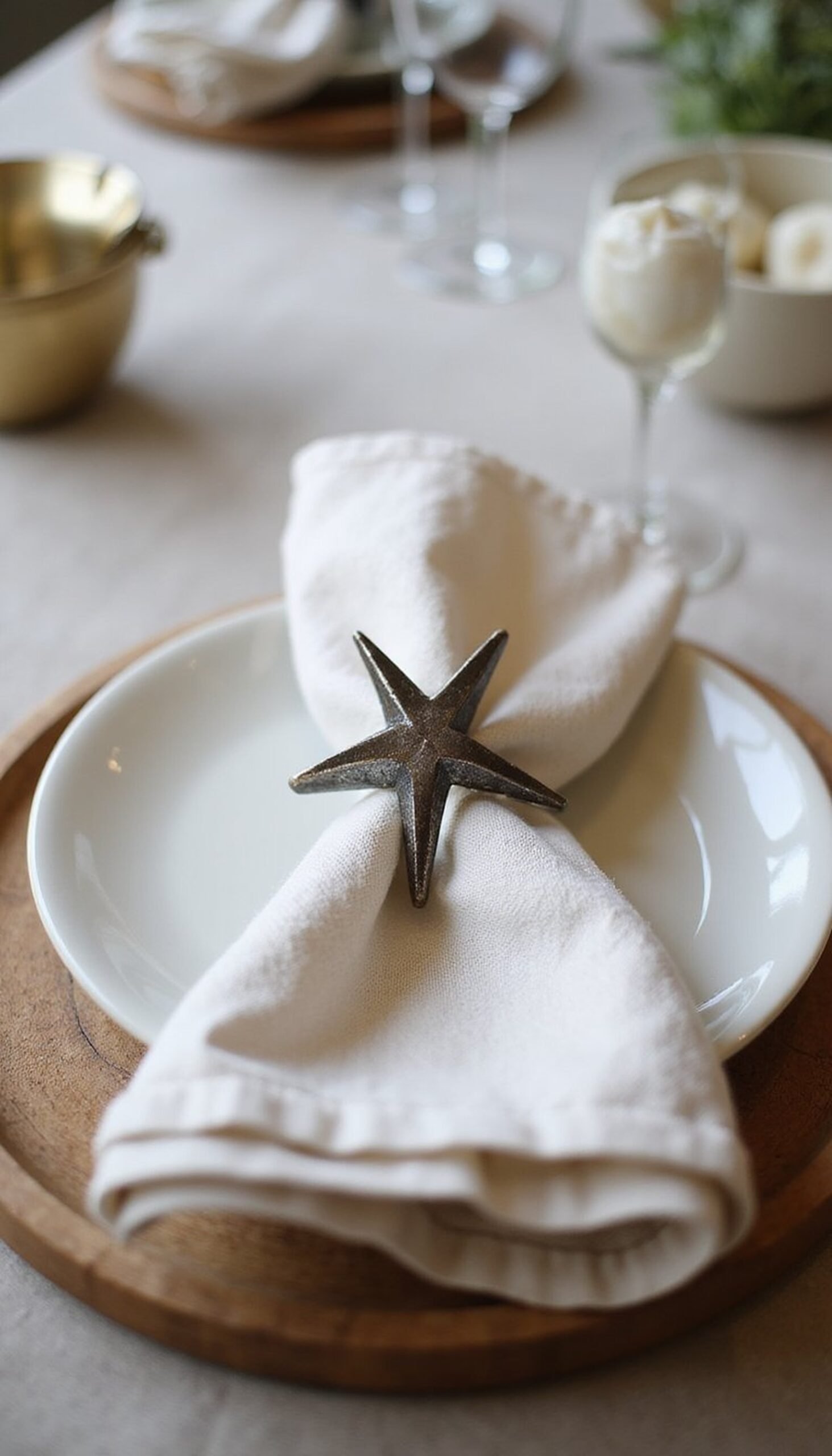 Star Napkin Rings from Recycled Metal