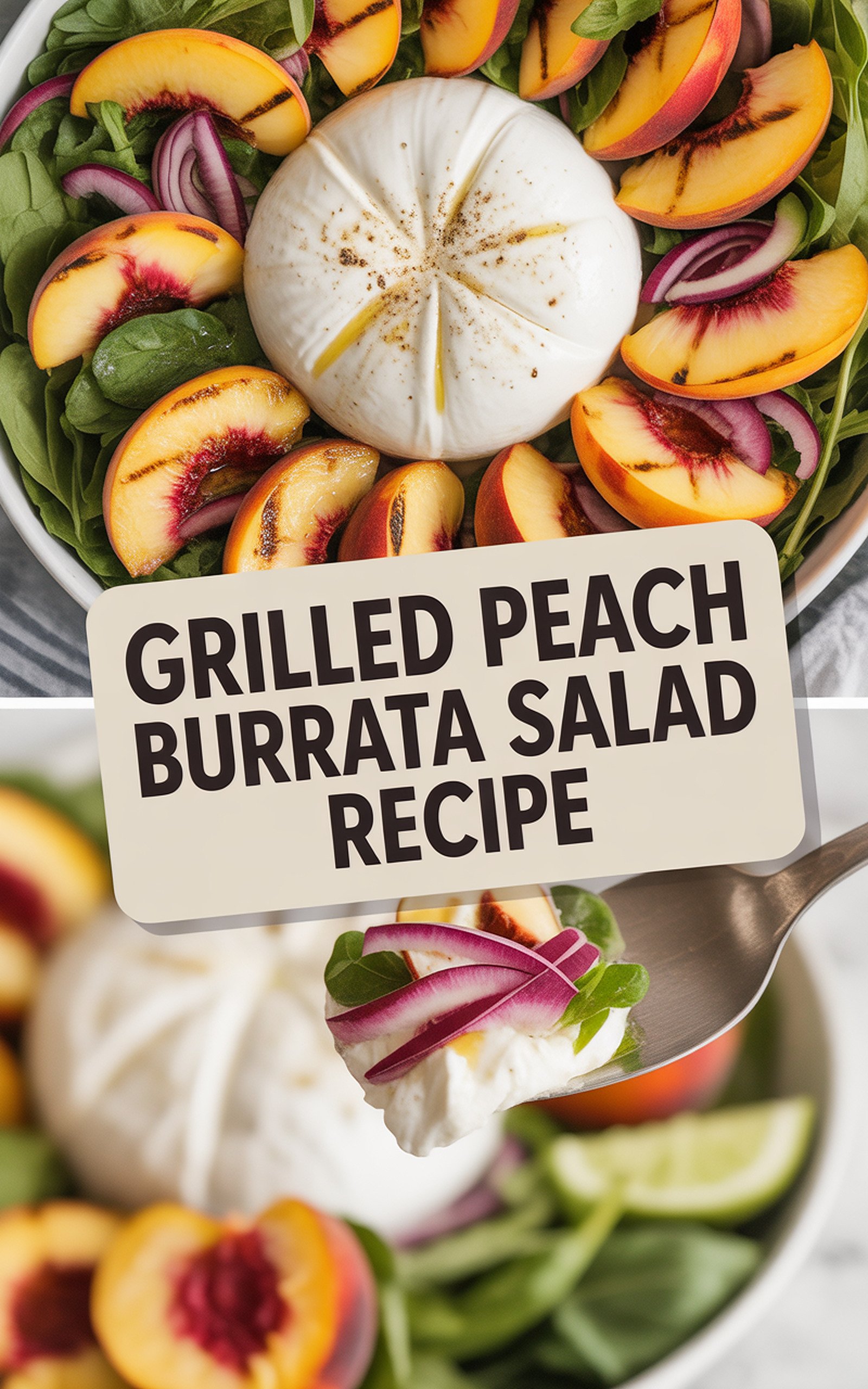 Grilled Peach Burrata Salad Recipe recipe idea in stylish layout