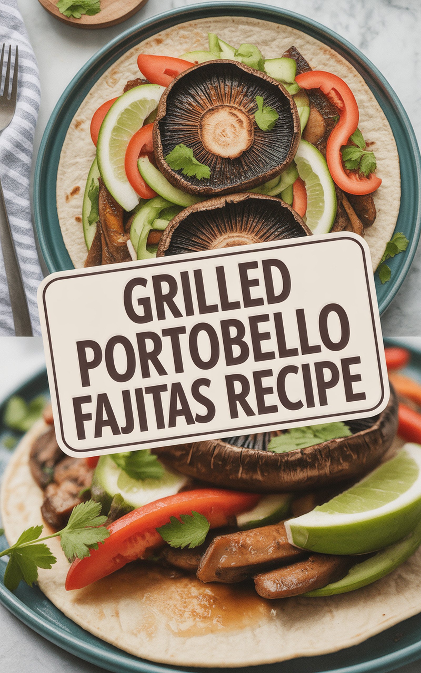 Grilled Portobello Fajitas Recipe recipe idea in stylish layout