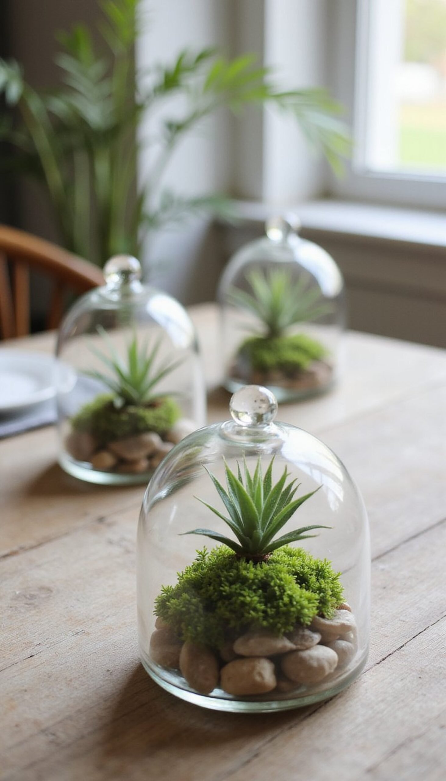 Mini Terrariums as Green Place Markers