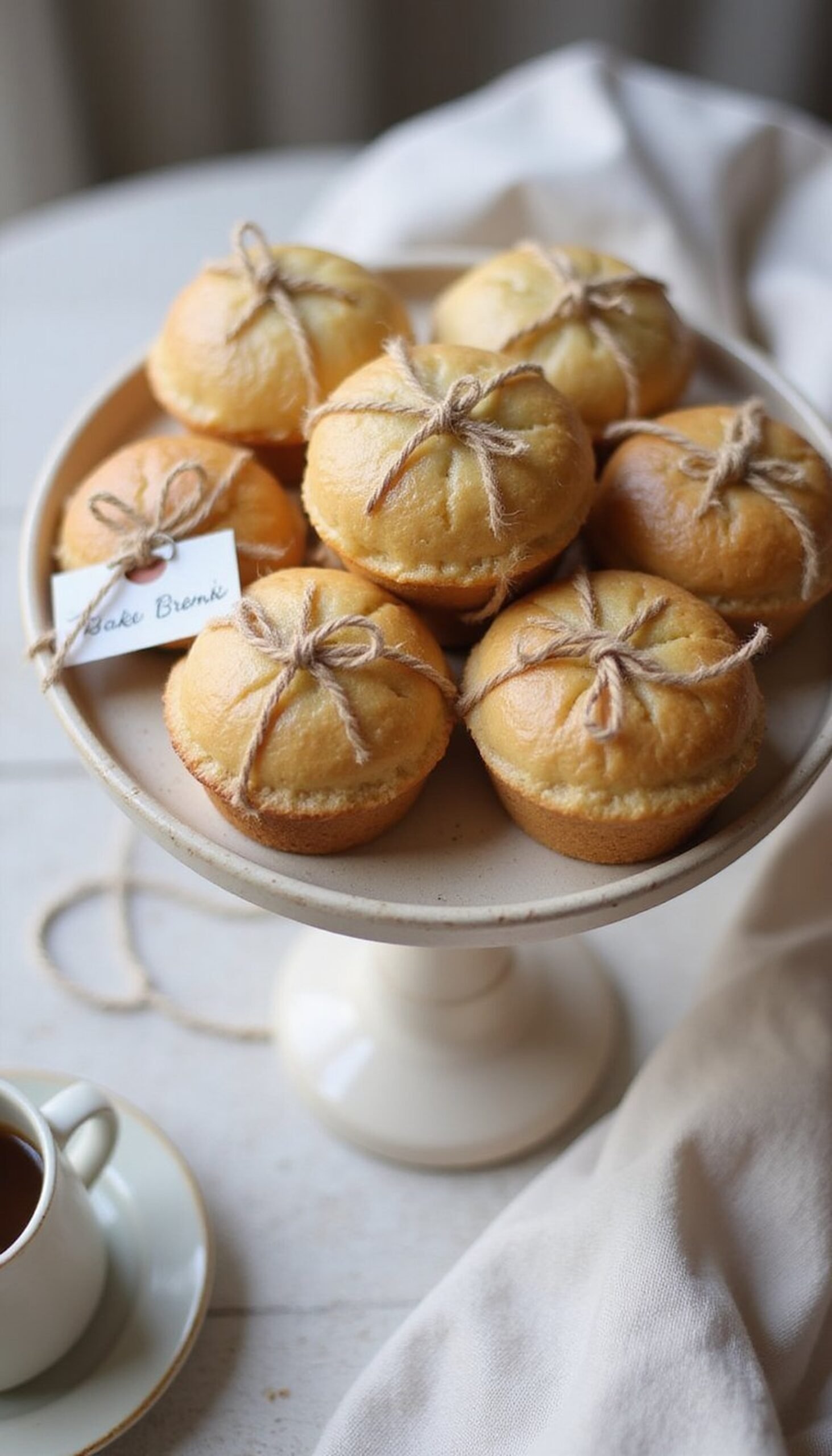 Sweet Treat Pedestal with Handwritten Tags