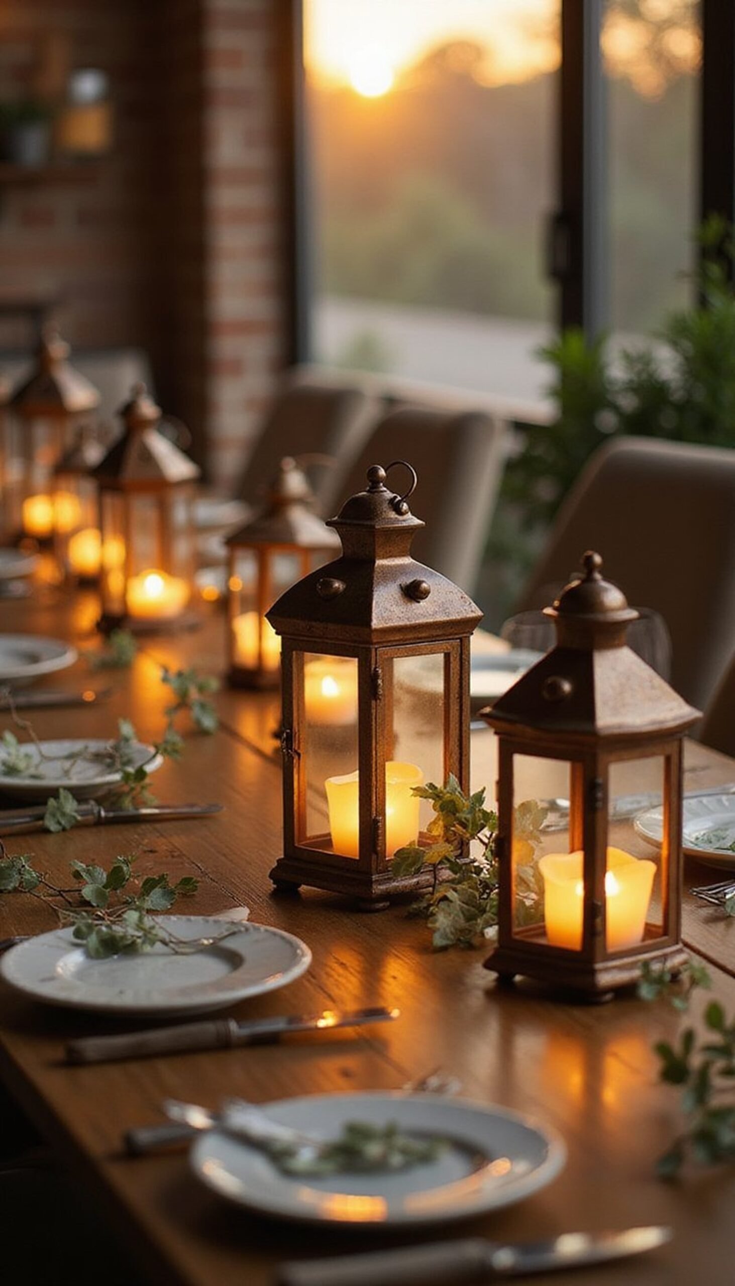 Tea-Light Lanterns to Set a Soft Evening Brunch Mood