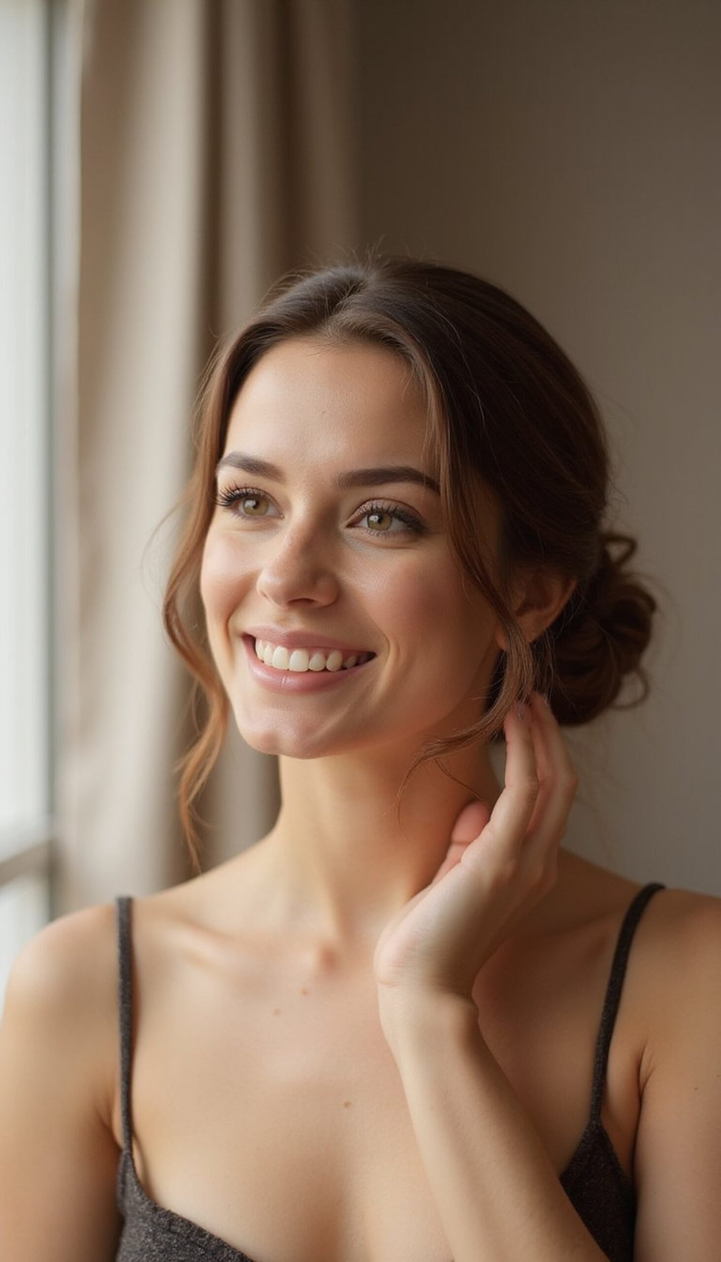 Twisted Low Bun For Elegant No-Heat Styling