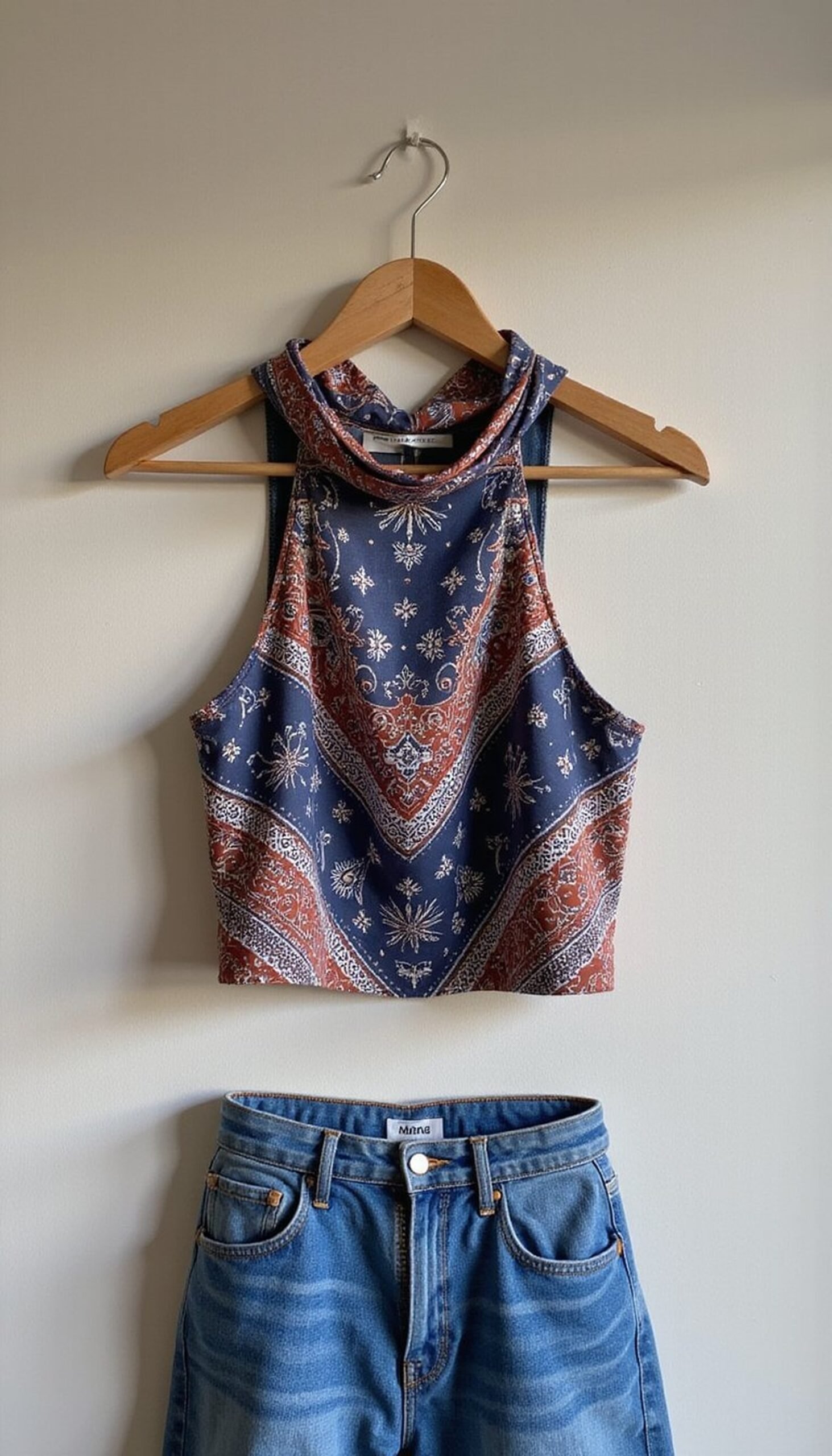Bandana halter top — festival-ready no-sew style?