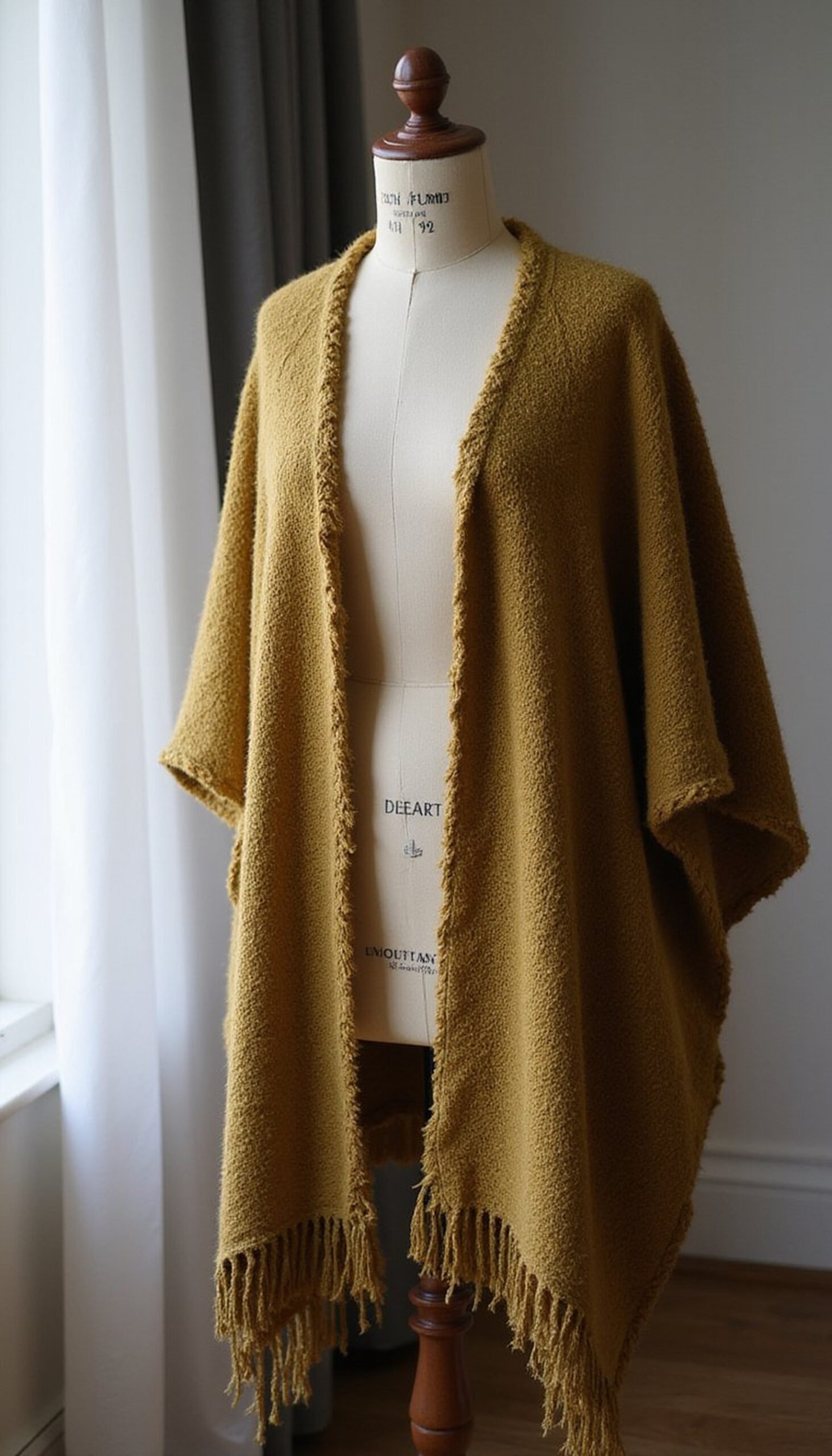 Fringe Kimono from a Blanket — cozy and chic