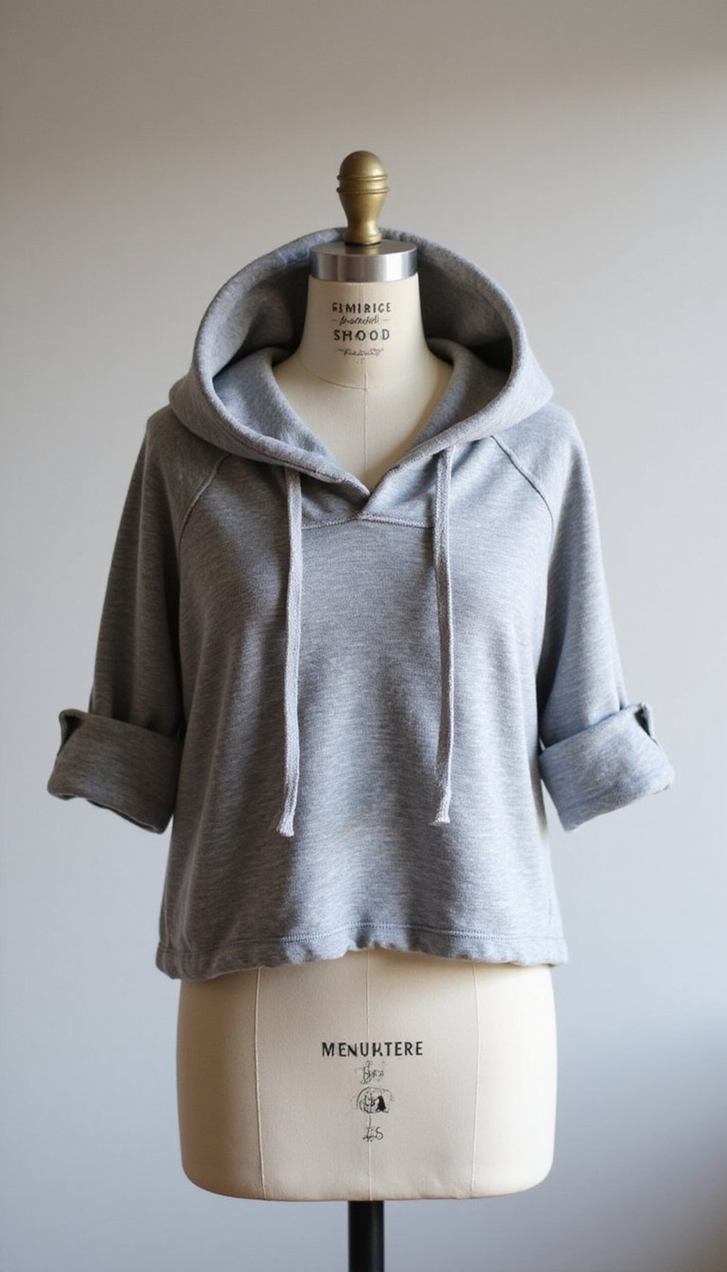 Hoodie Shrug: cut and tie for warm layers