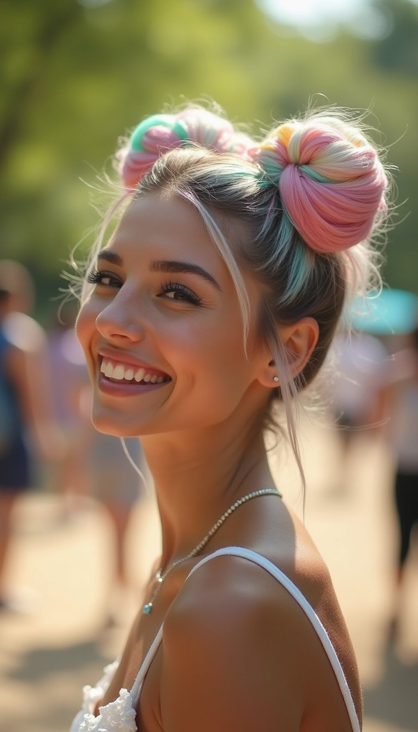 Pastel Space Buns With Star Clips