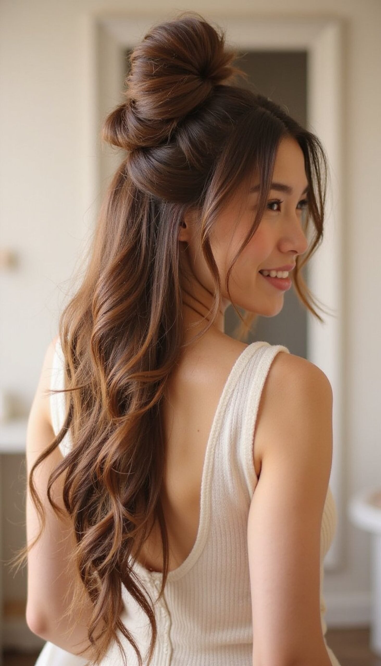 Quick Bubble Ponytail For Playful Volume
