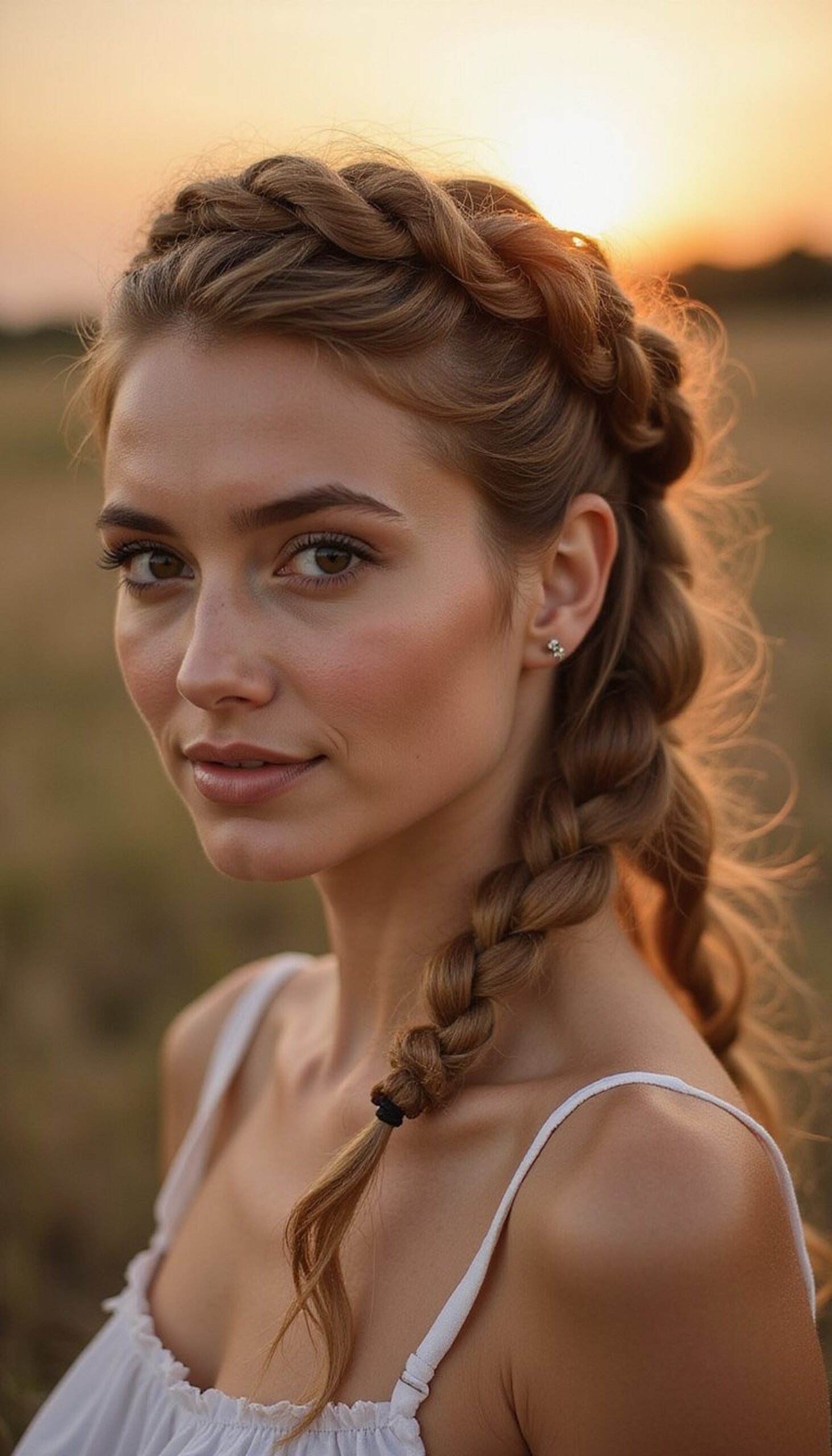 Twisted Halo Braid That Feels Dreamy