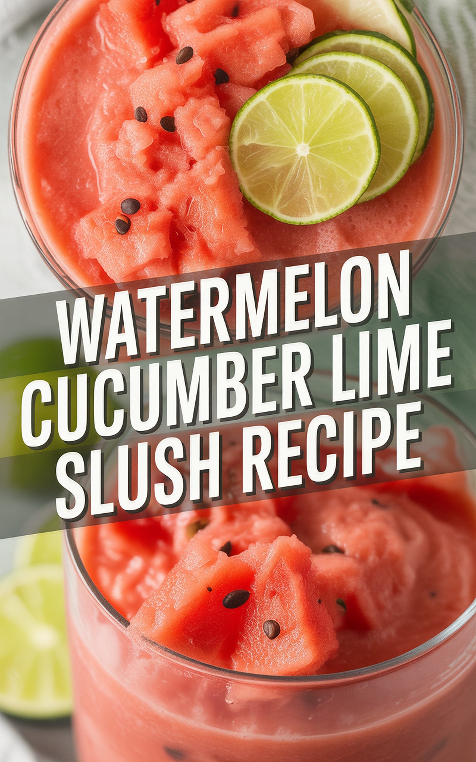 Watermelon Cucumber Lime Slush Recipe recipe idea in stylish layout